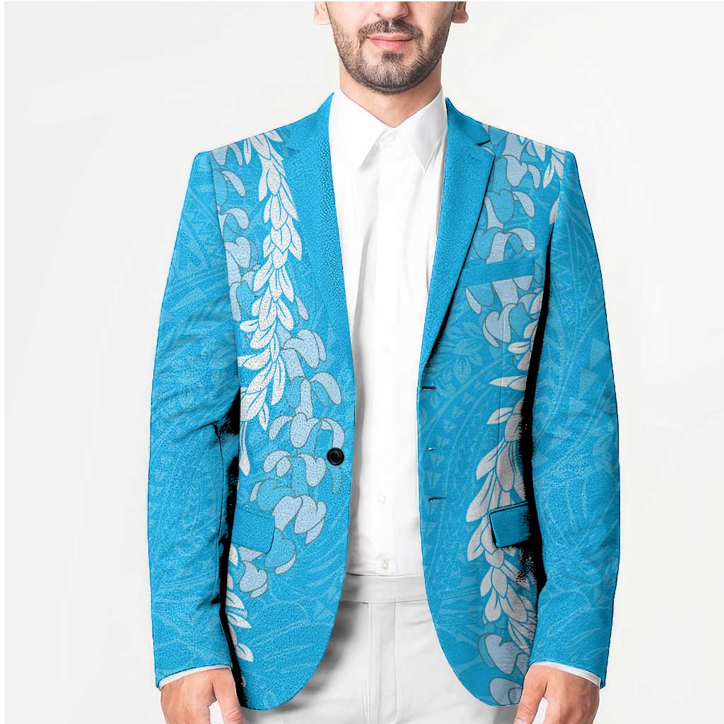 Puakenikeni and Maile Lei Blazer Blue Double Strand Lei LT9 - Polynesian Pride