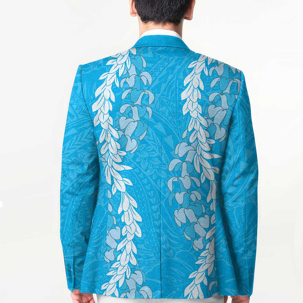 Puakenikeni and Maile Lei Blazer Blue Double Strand Lei LT9 - Polynesian Pride