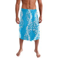 Puakenikeni and Maile Lei Lavalava Blue Double Strand Lei LT9 Blue - Polynesian Pride