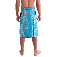 Puakenikeni and Maile Lei Lavalava Blue Double Strand Lei LT9 - Polynesian Pride