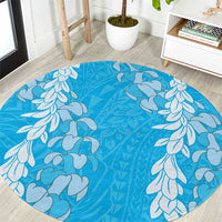 Puakenikeni and Maile Lei Round Carpet Blue Double Strand Lei LT9 Blue - Polynesian Pride