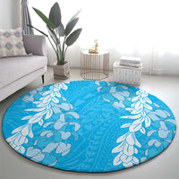 Puakenikeni and Maile Lei Round Carpet Blue Double Strand Lei LT9 - Polynesian Pride