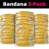 Puakenikeni and Maile Lei Neck Gaiter Gold Double Strand Lei LT9 package One Size: 25*50cm Gold - Polynesian Pride