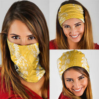 Puakenikeni and Maile Lei Neck Gaiter Gold Double Strand Lei LT9 - Polynesian Pride