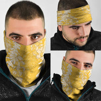 Puakenikeni and Maile Lei Neck Gaiter Gold Double Strand Lei LT9 - Polynesian Pride
