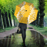 Puakenikeni and Maile Lei Umbrella Gold Double Strand Lei LT9 - Polynesian Pride