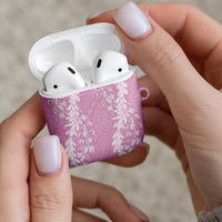 Puakenikeni and Maile Lei AirPods Case Pink Double Strand Lei LT9 - Polynesian Pride