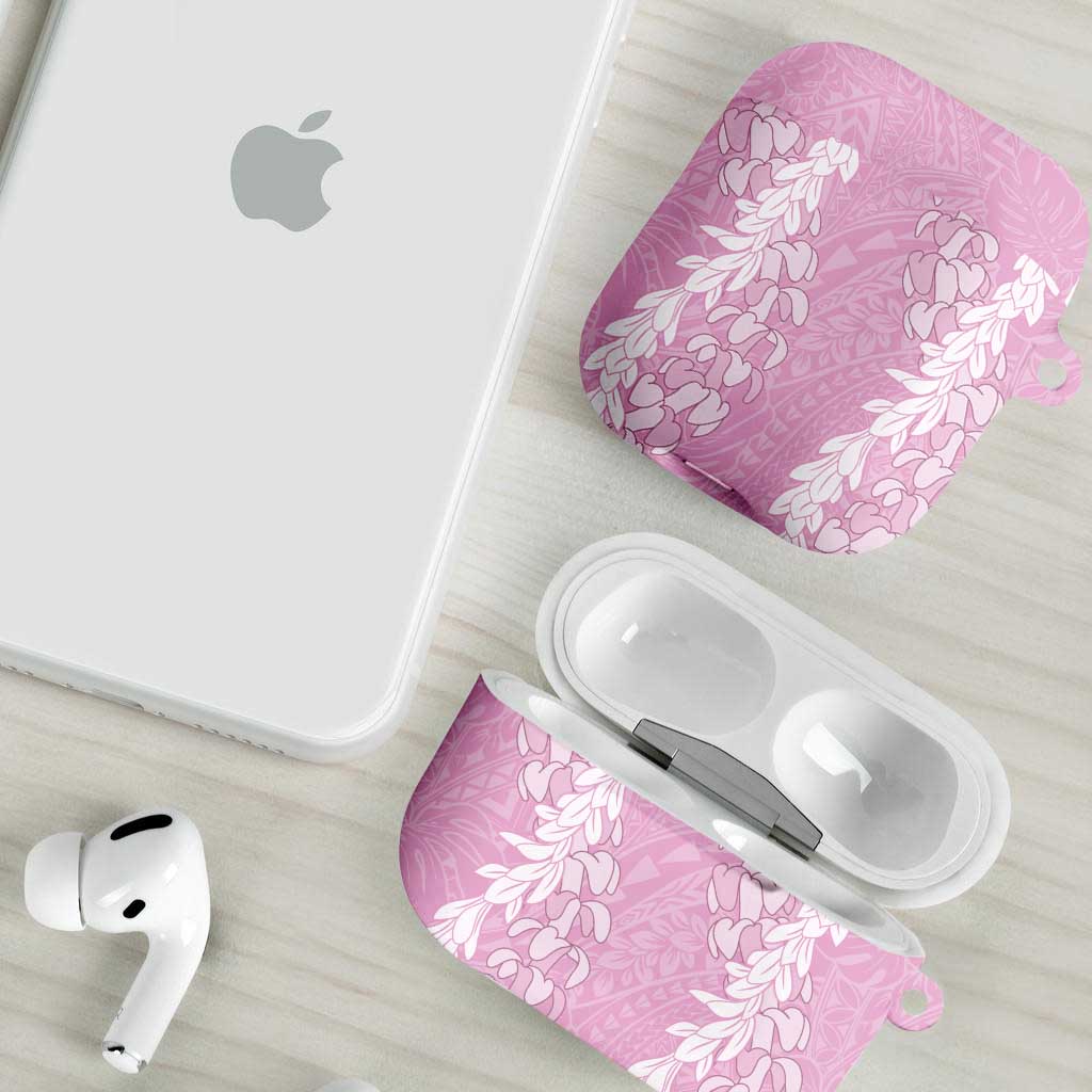 Puakenikeni and Maile Lei AirPods Case Pink Double Strand Lei LT9 - Polynesian Pride