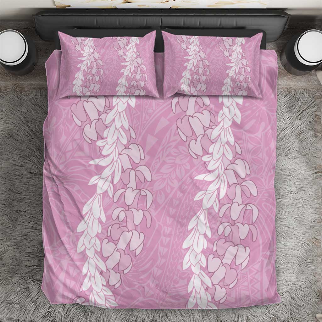 Puakenikeni and Maile Lei Bedding Set Pink Double Strand Lei LT9 Pink - Polynesian Pride