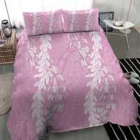 Puakenikeni and Maile Lei Bedding Set Pink Double Strand Lei LT9 - Polynesian Pride