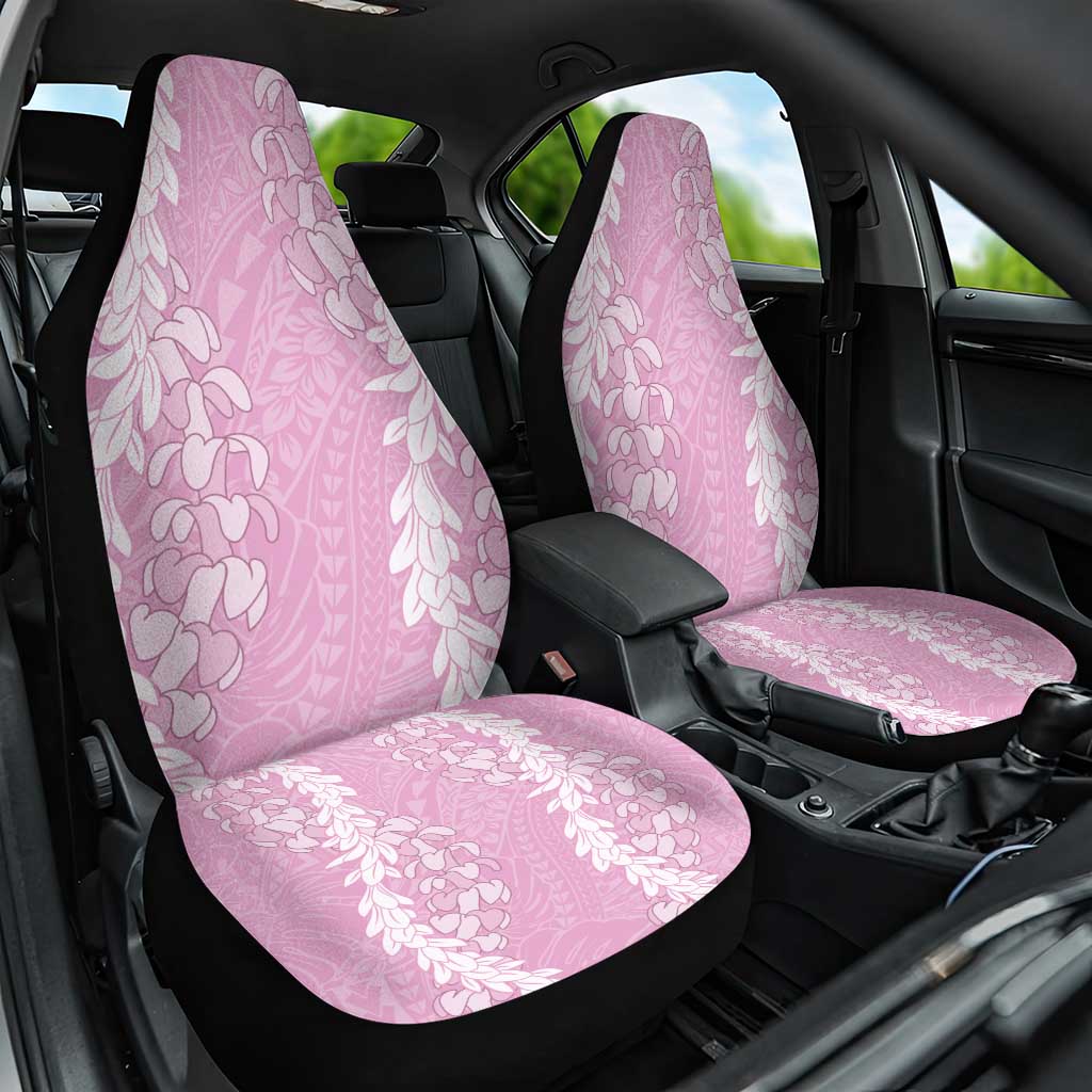 Puakenikeni and Maile Lei Car Seat Cover Pink Double Strand Lei LT9 One Size Pink - Polynesian Pride