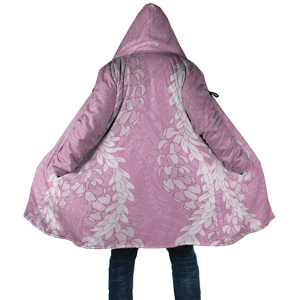 Puakenikeni and Maile Lei Cloak Pink Double Strand Lei LT9 Unisex Pink - Polynesian Pride