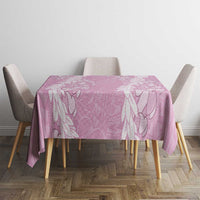 Puakenikeni and Maile Lei Tablecloth Pink Double Strand Lei LT9 - Polynesian Pride