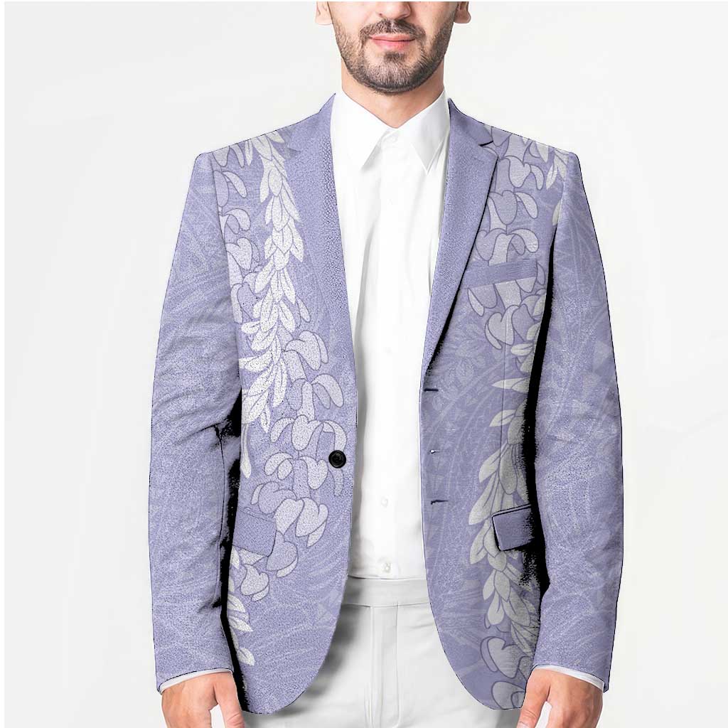 Puakenikeni and Maile Lei Blazer Purple Double Strand Lei LT9 - Polynesian Pride