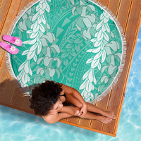 Puakenikeni and Maile Lei Beach Blanket Sage Green Double Strand Lei LT9 - Polynesian Pride