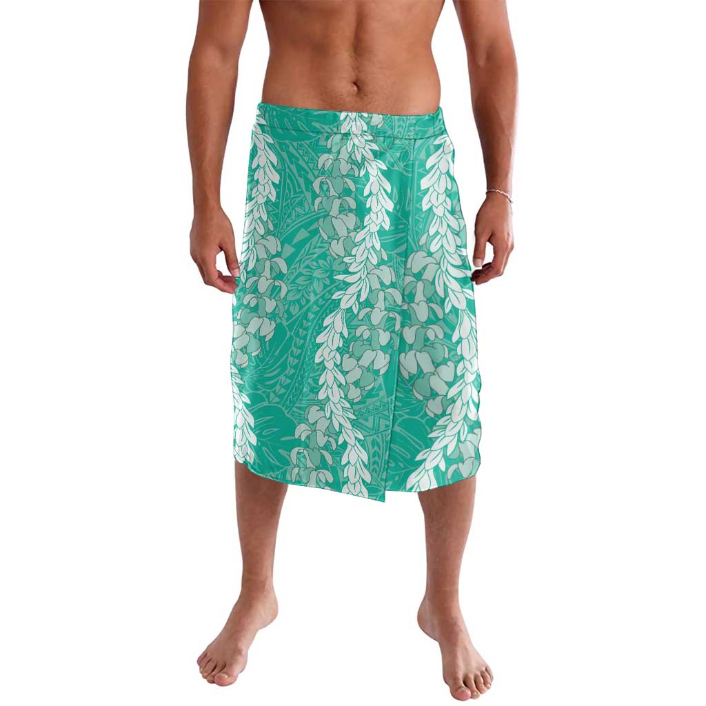 Puakenikeni and Maile Lei Lavalava Sage Green Double Strand Lei LT9 Sage Green - Polynesian Pride