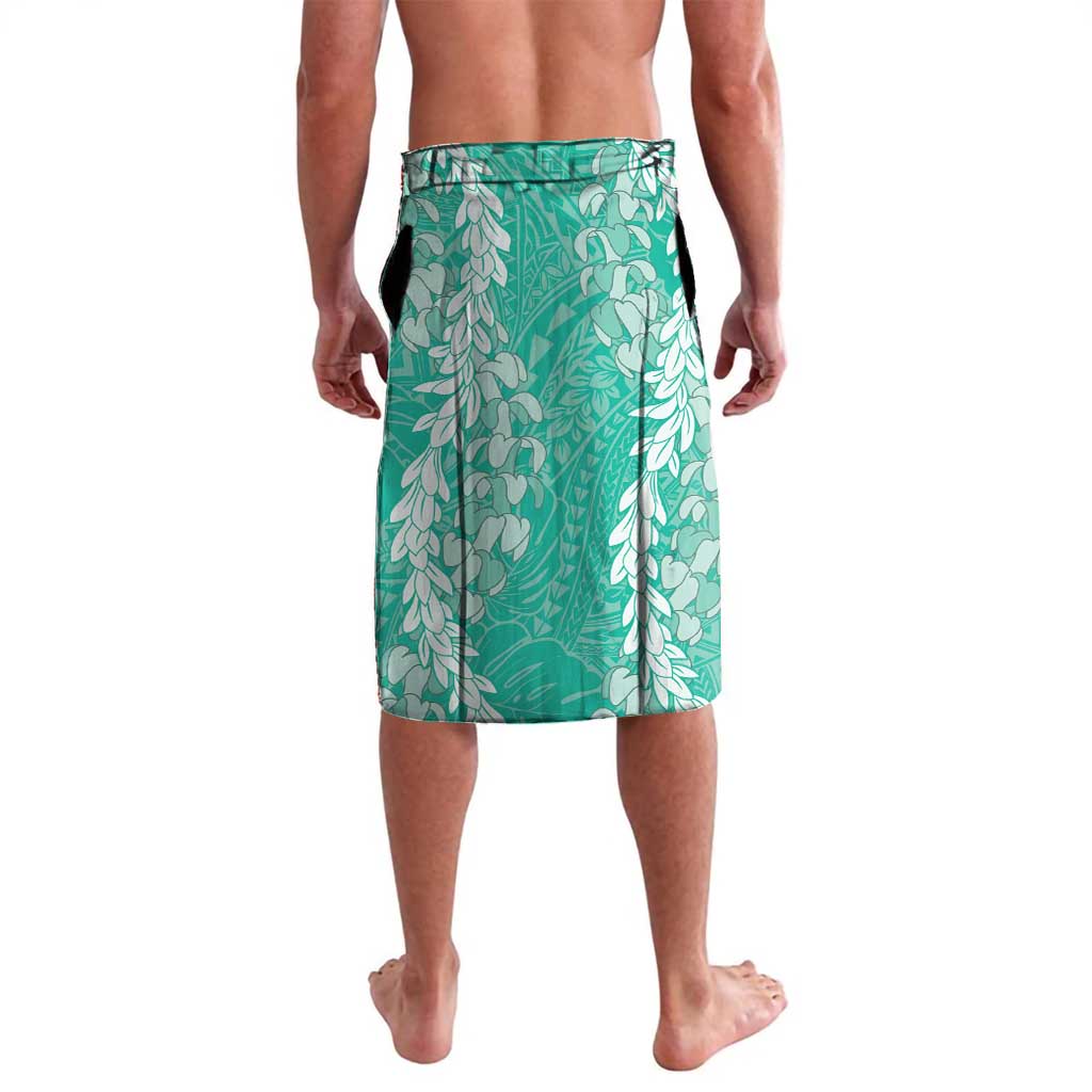 Puakenikeni and Maile Lei Lavalava Sage Green Double Strand Lei LT9 - Polynesian Pride