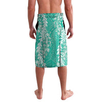 Puakenikeni and Maile Lei Lavalava Sage Green Double Strand Lei LT9 - Polynesian Pride