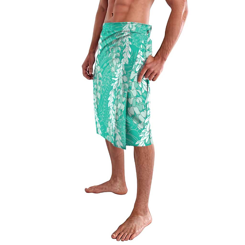 Puakenikeni and Maile Lei Lavalava Sage Green Double Strand Lei LT9 - Polynesian Pride