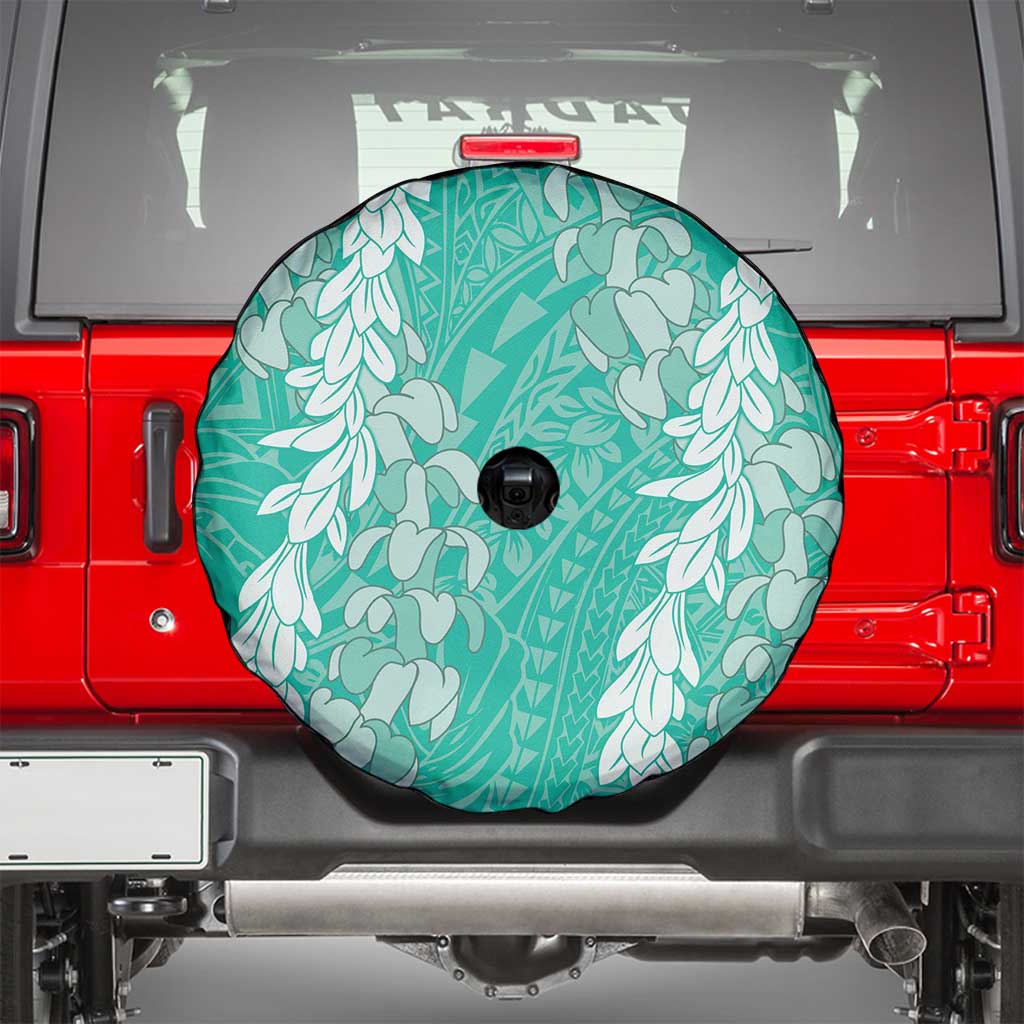 Puakenikeni and Maile Lei Spare Tire Cover Sage Green Double Strand Lei LT9 - Polynesian Pride