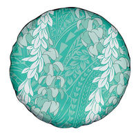 Puakenikeni and Maile Lei Spare Tire Cover Sage Green Double Strand Lei LT9 - Polynesian Pride
