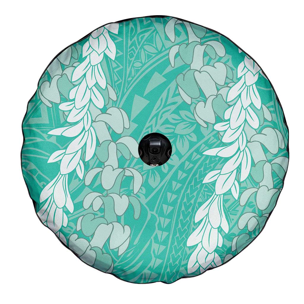 Puakenikeni and Maile Lei Spare Tire Cover Sage Green Double Strand Lei LT9 - Polynesian Pride