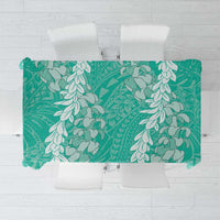 Puakenikeni and Maile Lei Tablecloth Sage Green Double Strand Lei LT9 Sage Green - Polynesian Pride