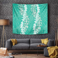 Puakenikeni and Maile Lei Tapestry Sage Green Double Strand Lei LT9 Sage Green - Polynesian Pride