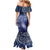 New Zealand Galaxy Fern Family Matching Mermaid Dress and Hawaiian Shirt