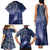 New Zealand Galaxy Fern Family Matching Tank Maxi Dress and Hawaiian Shirt