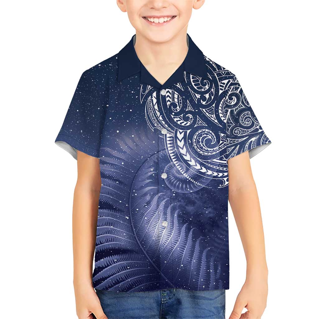 New Zealand Galaxy Fern Hawaiian Shirt LT9 - Polynesian Pride
