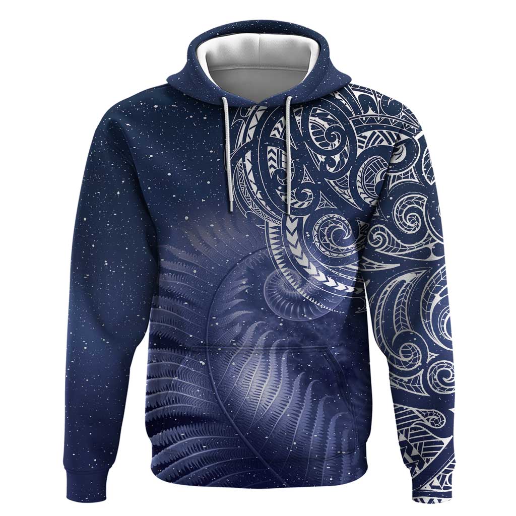 New Zealand Galaxy Fern Hoodie LT9 Pullover Hoodie Galaxy - Polynesian Pride