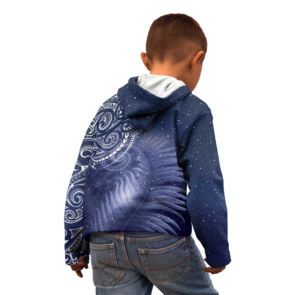New Zealand Galaxy Fern Kid Hoodie LT9 - Polynesian Pride