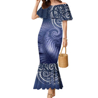 New Zealand Galaxy Fern Mermaid Dress LT9 Women Galaxy - Polynesian Pride