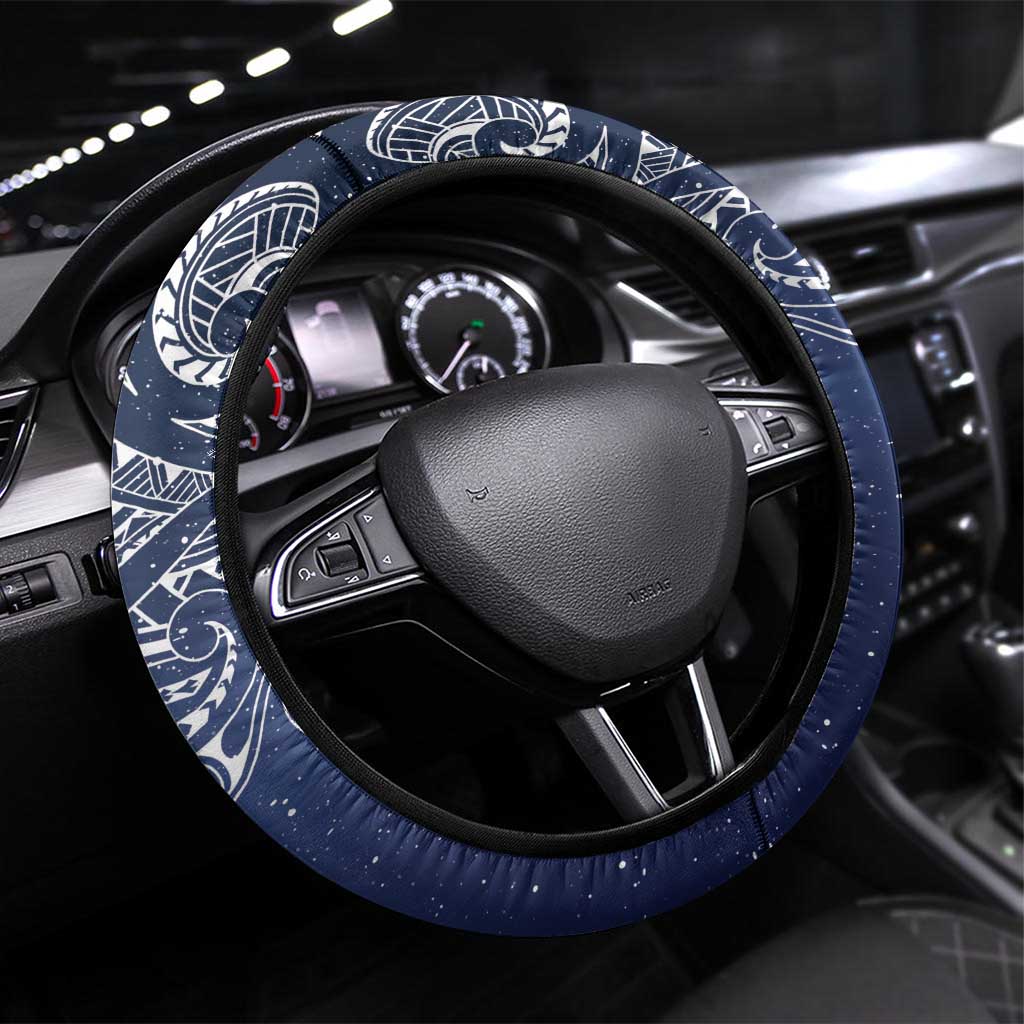 New Zealand Galaxy Fern Steering Wheel Cover LT9 Universal Fit Galaxy - Polynesian Pride