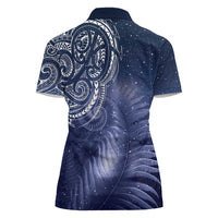 New Zealand Galaxy Fern Women Polo Shirt LT9 - Polynesian Pride