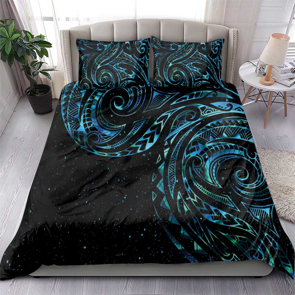 New Zealand Tribal Tattoo Bedding Set With Matariki Art LT9 - Polynesian Pride