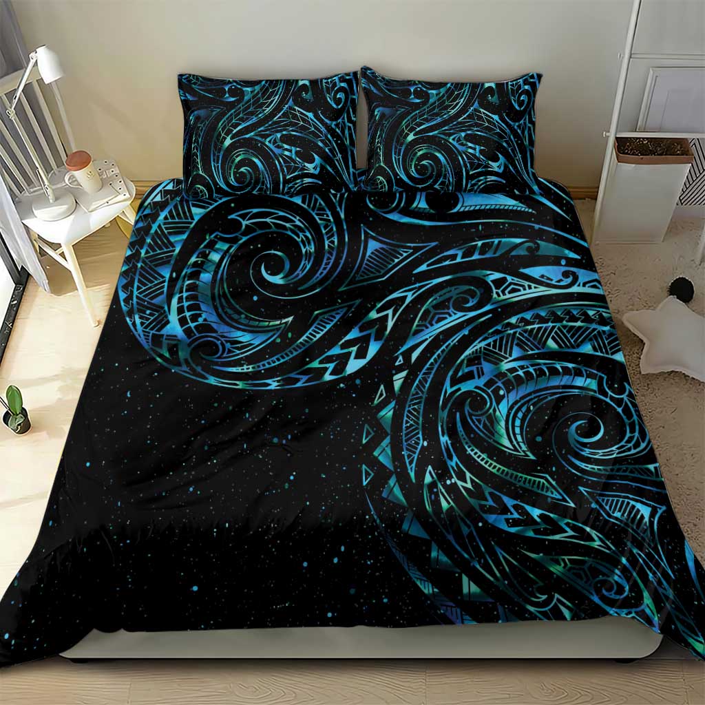 New Zealand Tribal Tattoo Bedding Set With Matariki Art LT9 - Polynesian Pride