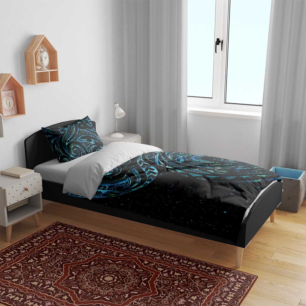 New Zealand Tribal Tattoo Bedding Set With Matariki Art LT9 - Polynesian Pride
