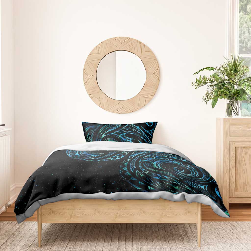 New Zealand Tribal Tattoo Bedding Set With Matariki Art LT9 - Polynesian Pride