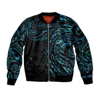 New Zealand Tribal Tattoo Bomber Jacket With Matariki Art LT9 Unisex Galaxy - Polynesian Pride