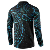 New Zealand Tribal Tattoo Button Sweatshirt With Matariki Art LT9 - Polynesian Pride