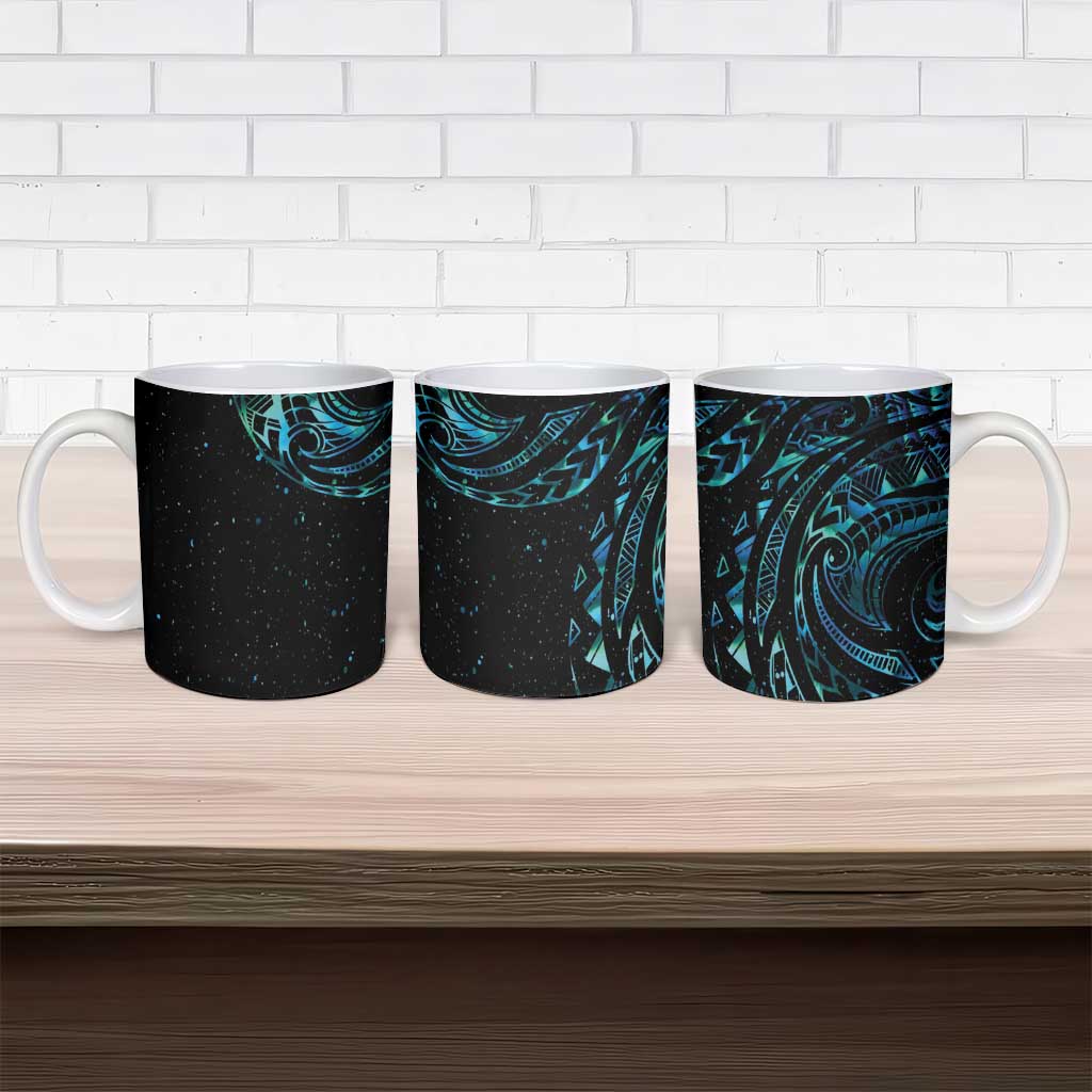 New Zealand Matariki Ceramic Mug Galaxy Maori Tribal Tattoo LT9 - Polynesian Pride