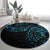 New Zealand Tribal Tattoo Round Carpet With Matariki Art