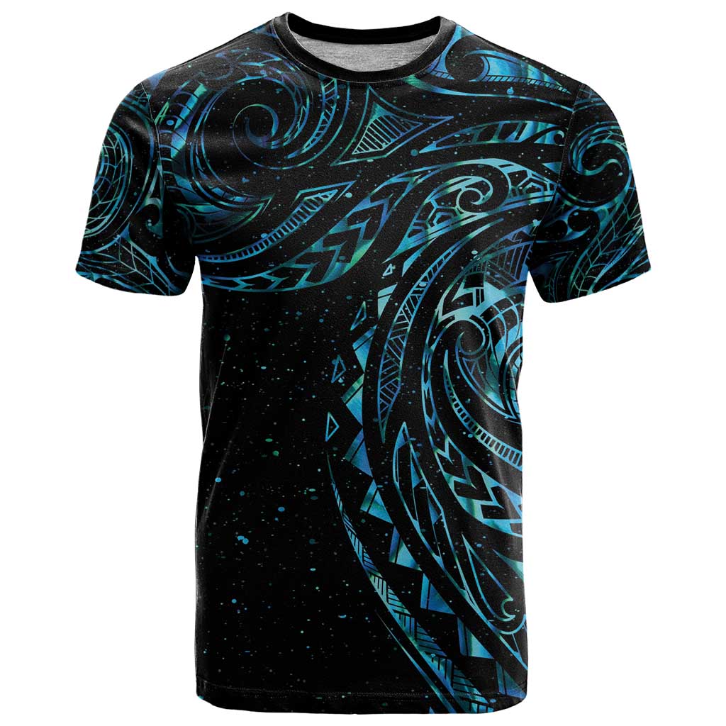 New Zealand Tribal Tattoo T Shirt With Matariki Art LT9 Galaxy - Polynesian Pride