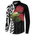 New Zealand Kakapo Christmas Button Sweatshirt Meri Kirihimete Pohutukawa Flowers