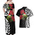 New Zealand Kakapo Christmas Couples Matching Off Shoulder Maxi Dress and Hawaiian Shirt Meri Kirihimete Pohutukawa Flowers