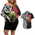 New Zealand Kakapo Christmas Couples Matching Off Shoulder Short Dress and Hawaiian Shirt Meri Kirihimete Pohutukawa Flowers