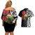 New Zealand Kakapo Christmas Couples Matching Off Shoulder Short Dress and Hawaiian Shirt Meri Kirihimete Pohutukawa Flowers