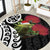 New Zealand Kakapo Christmas Round Carpet Meri Kirihimete Pohutukawa Flowers